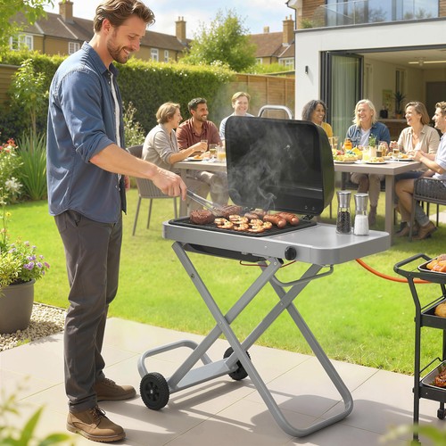Foldable gas bbq grill - foldable,