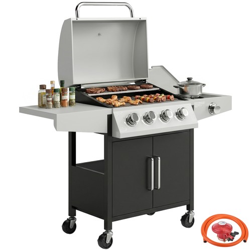 Outsunny burner gas bbq - outsunny,