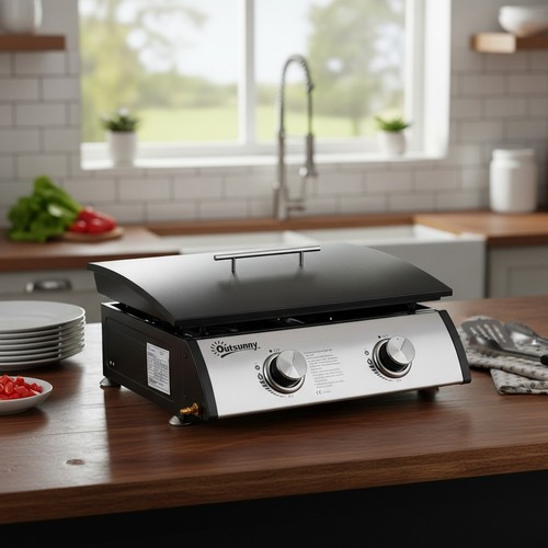 Gas plancha barbecue grill - barbecue, 2