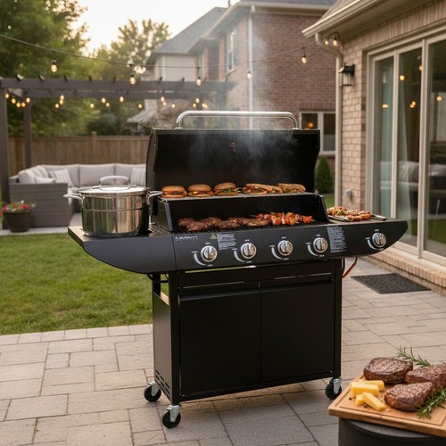 Barbecue bbq grill - bbq, gas