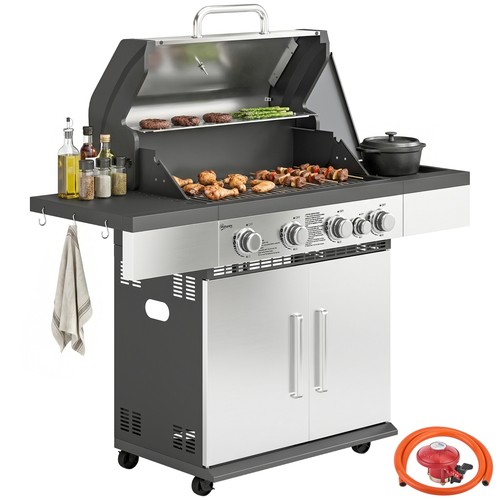Outsunny burner gas bbq - gas,
