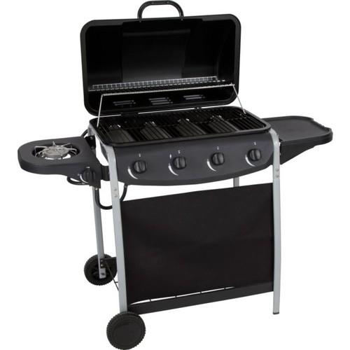 Home burner with side - with,