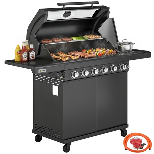 Outsunny burner gas bbq - outsunny,